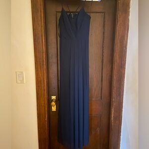Navy blue bridesmaids dress